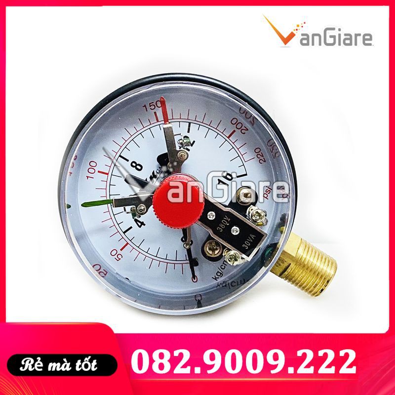 Đồng hồ đo áp suất 3 kim tiếp điểm điện