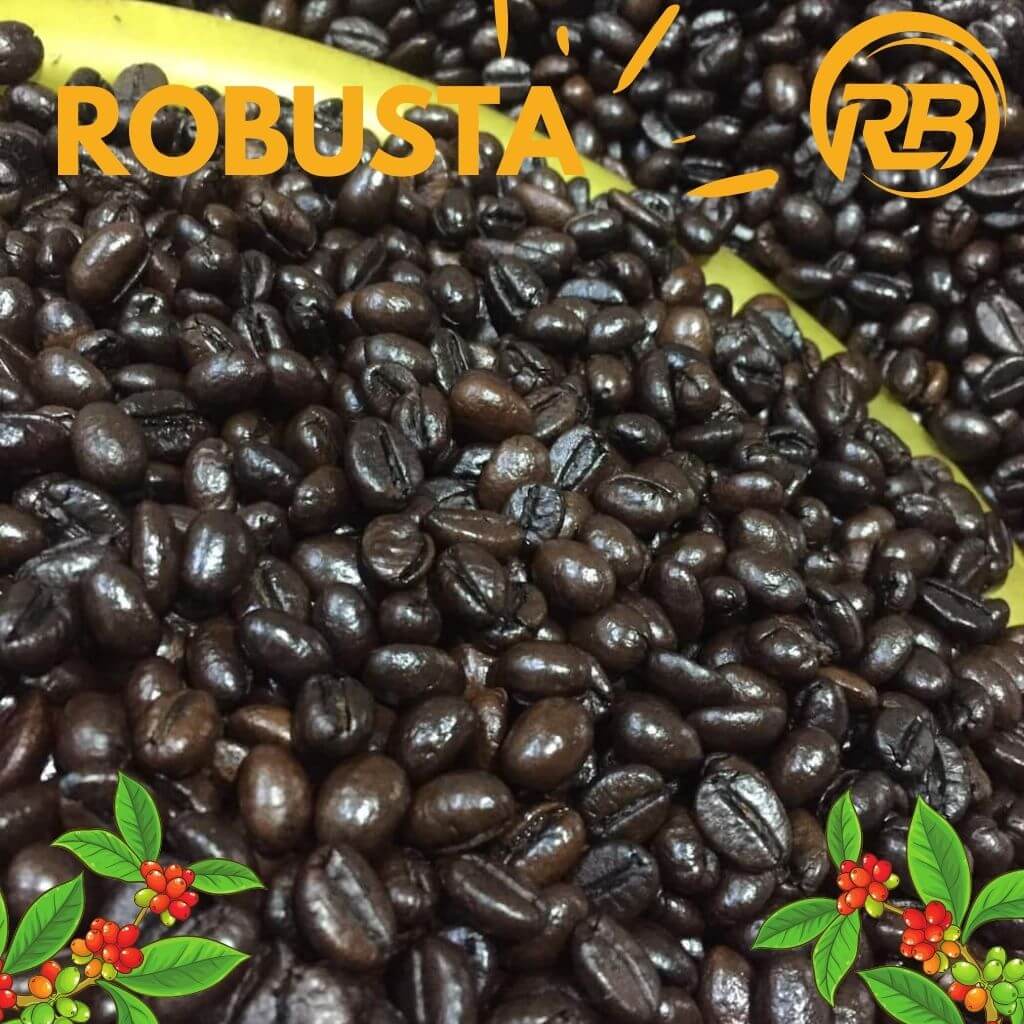 Cafe rang xay nguyên chất, cafe robusta tẩm bơ 500g