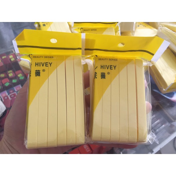 Mút rửa mặt bọt biển hivey(1 túi nhỏ 12 miếng)