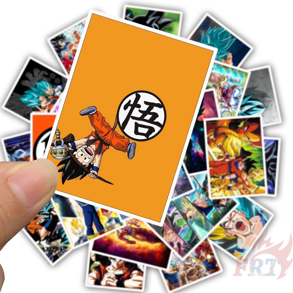 ❉ Dragon Ball Mini Poster Giấy và decal dán tường ❉ 25Pcs/Set Anime Luggage Laptop Skateboard Doodle Stickers