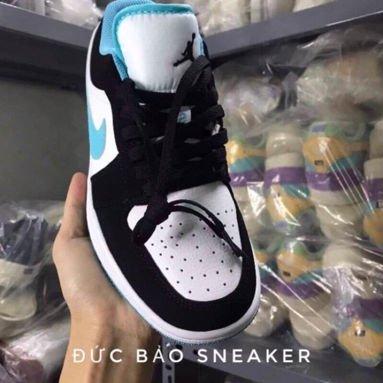 giày Jordan 1 xanh ngọc ❤️tặng kèm dây❤️ giày thể thao nam nữ sneaker jd1 cổ thấp hàng 11 Full hộp -ng* I