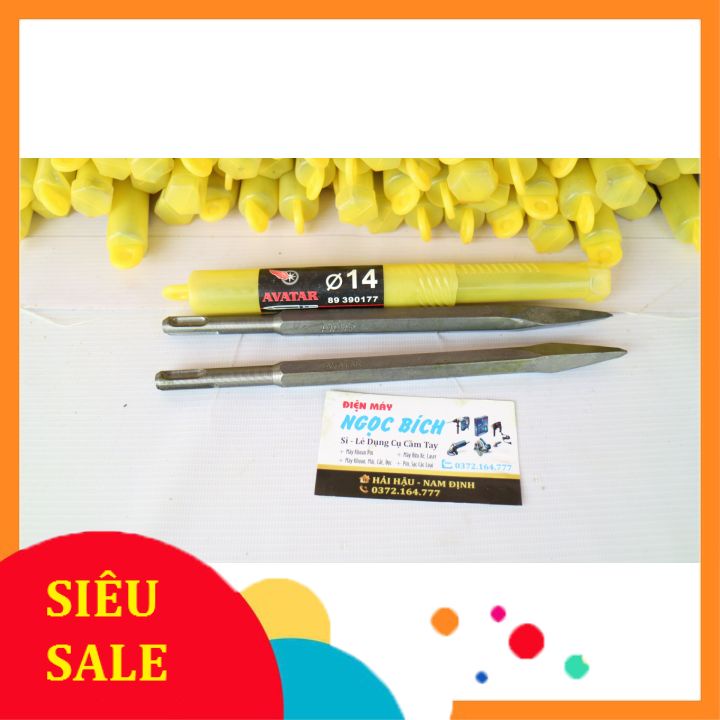 Mũi đục bê tông avatar nhọn và bẹt phi 14