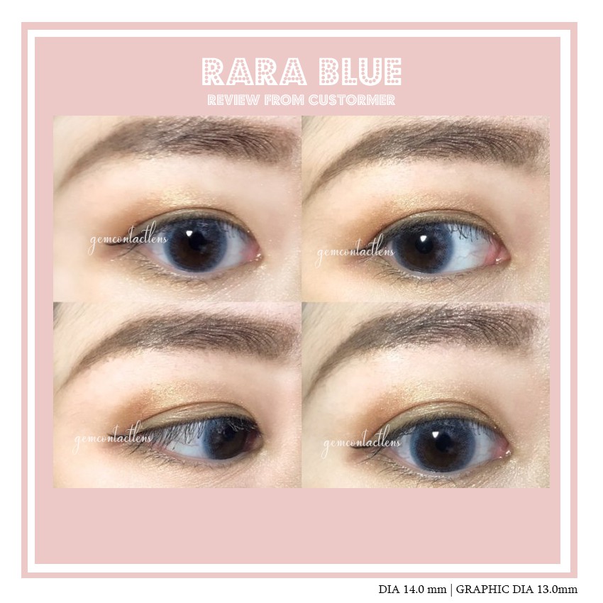 OLENS Lens áp tròng RARA BLUE - HSD 6 THÁNG - Áp Tròng XanhTự Nhiên Ẩm Cao Phù Hợp Mắt Nhạy Cảm