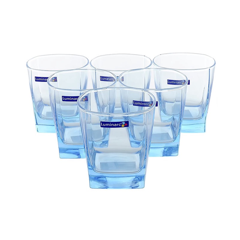 Bộ 6 ly thủy tinh thấp Luminarc Sterling Ice Blue 300ml J1582