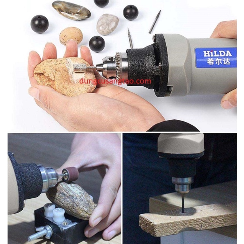 Máy đa năng Hilda 400W / Máy khoan cầm tay mini / Máy điêu khắc