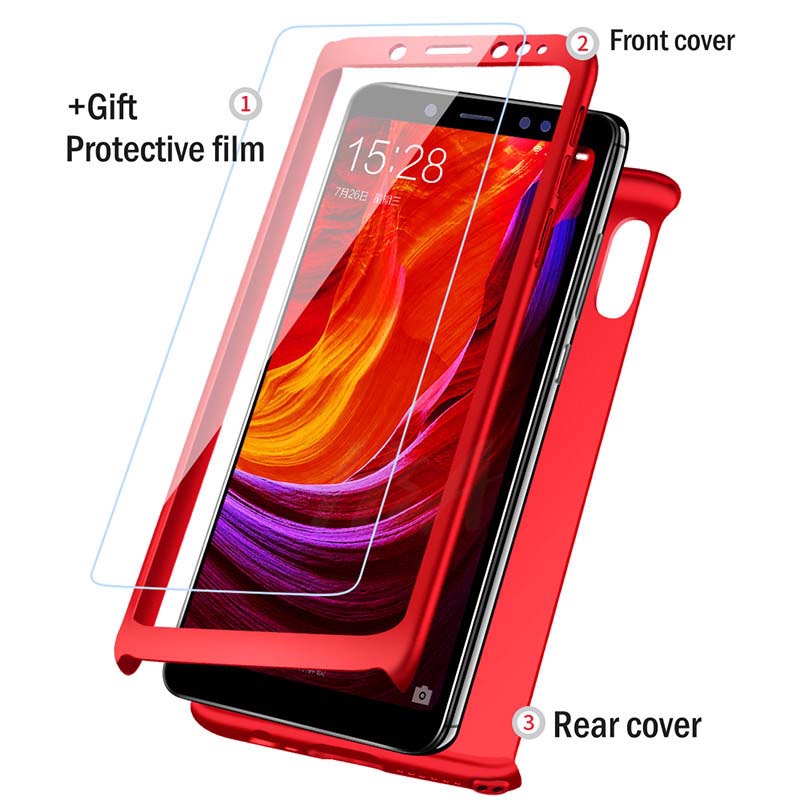 Ốp điện thoại cứng và mỏng chống sốc bảo vệ toàn diện 360 độ cho Xiaomi Mi Max 3 2 A3 A2 6X Play 8 9 Lite CC9