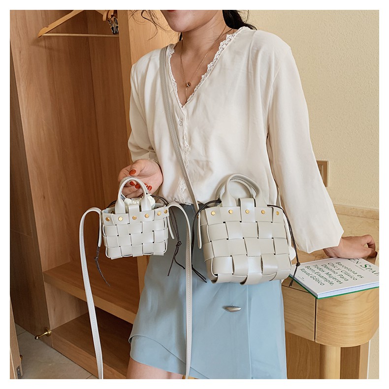 [Order]Bộ nguyên liệu tự làm túi xách đeo chéo đi làm, đi chơi chất liệu da PU - có clip hướng dẫn