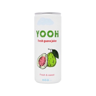 Combo 6 Lon Nước Ổi Ép Yooh 240Ml