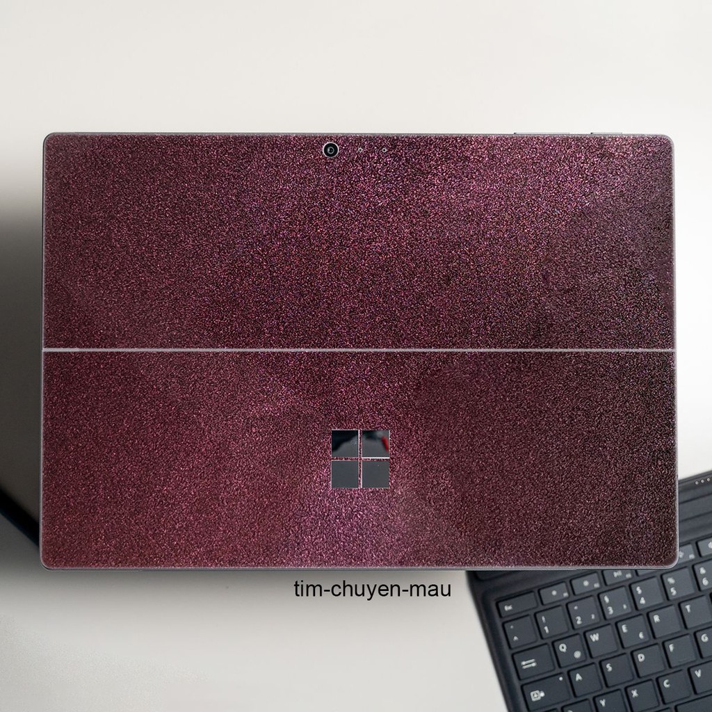 Skin dán Aluminum Chrome tím chuyển màu cho Surface Go, Pro 2, Pro 3, Pro 4, Pro 5, Pro 6, Pro 7, Pro X