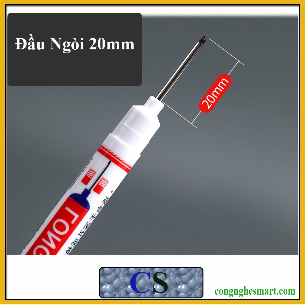 Bút Lông Đánh Dấu Ngòi Dài 2cm Kháng Nước Và Nhanh Khô - Dùng Cho Thợ Điện, Kim Khí