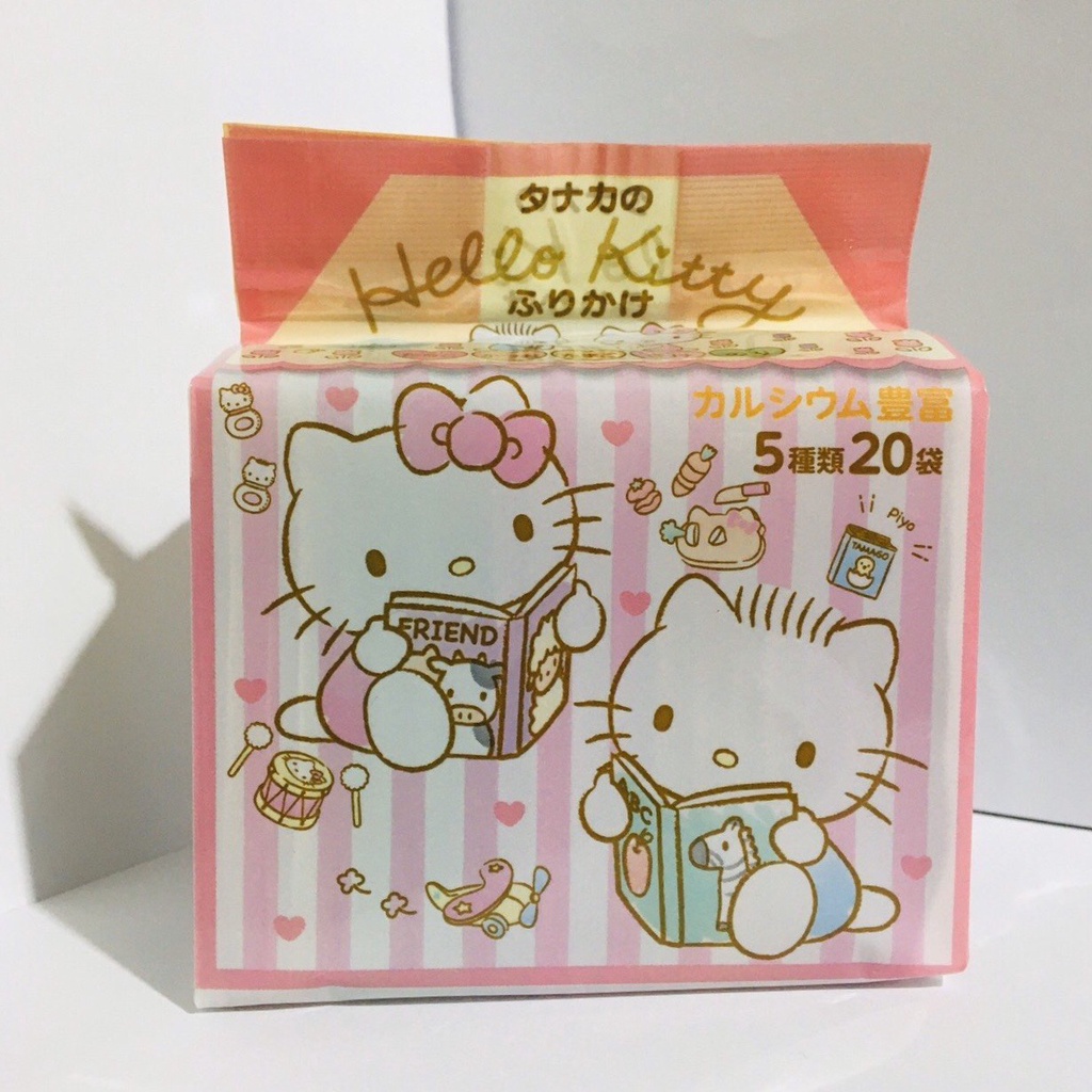 Gia Vị Rắc Cơm Thập Cẩm Hello Kitty( 5g*20 gói) Nhật Bản (Date T9/2022)