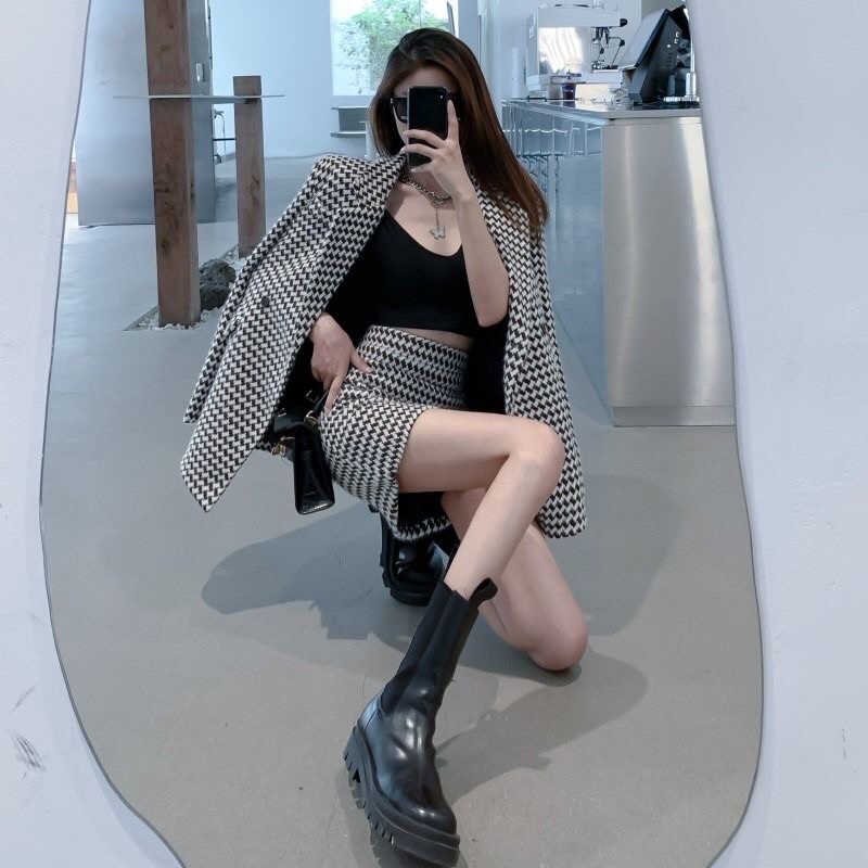 Set Vest nữ + chân váy phong cách hàn quốc mẫu mới đẹp mã ZELE533 | BigBuy360 - bigbuy360.vn