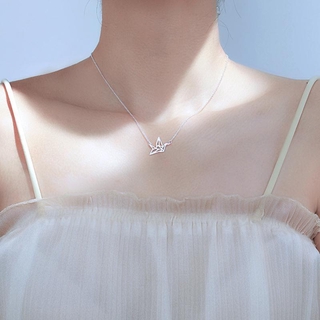  Dây chuyền mặt hình con hạc giấy đơn giản thời trang xinh xắn cho nữ