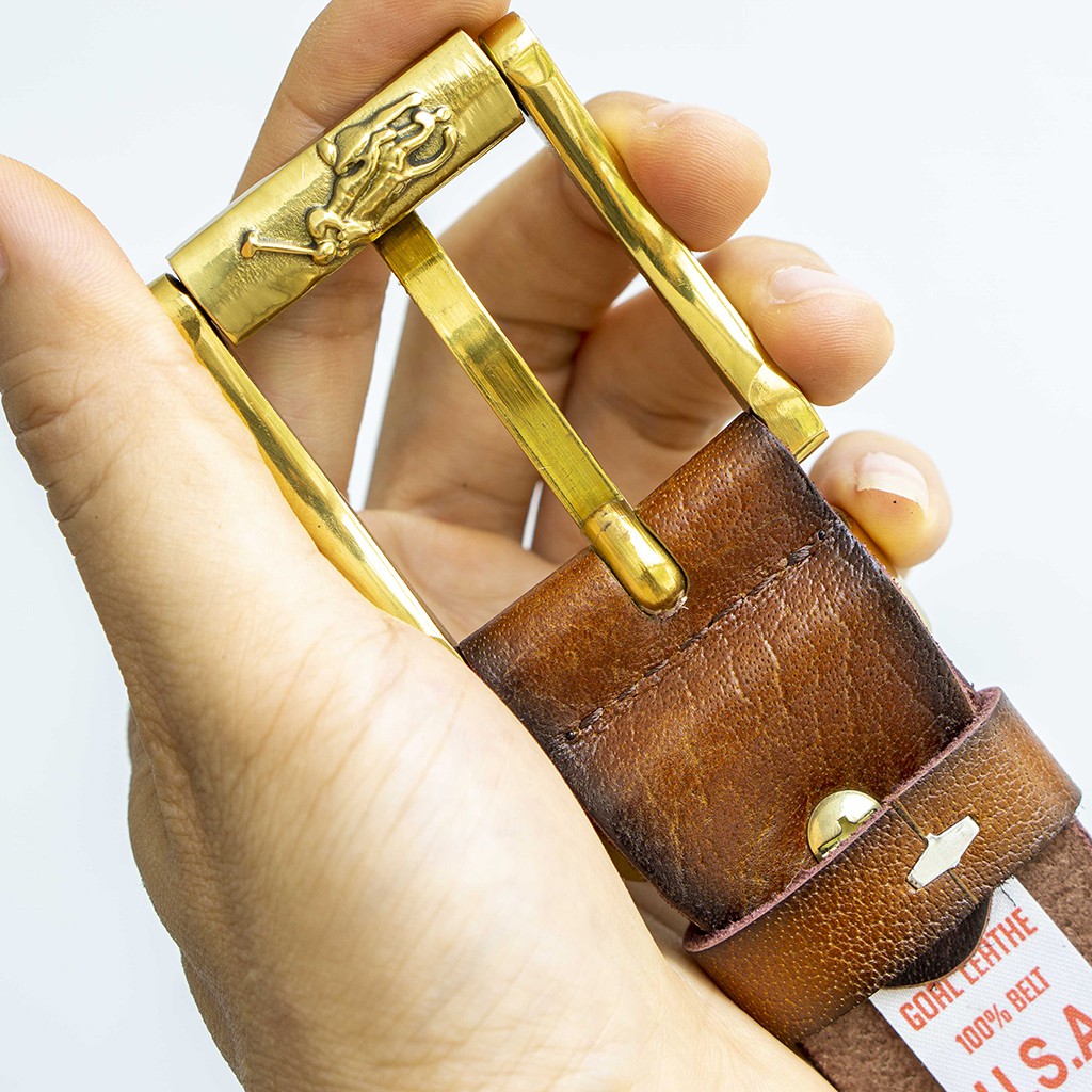 Thắt lưng nam cao cấp, hàng chuẩn xịn loại 1, da bò cắt nguyên tấm, khoá đồng đúc, cam kết chất lượng