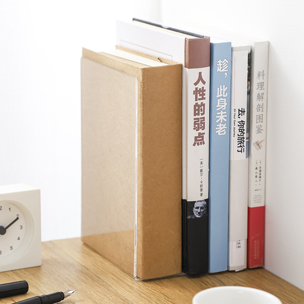 1 Kệ Sách Bằng Acrylic Trong Suốt Để Bàn Trang Trí