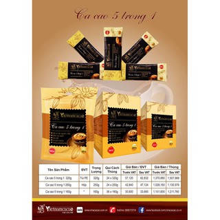 Bột cacao 5 in 1 - Túi 320 gram