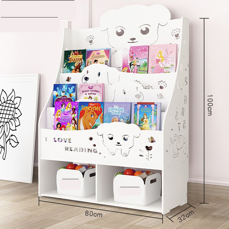 Kệ sách cho bé cưng hình con vật ngộ nghĩnh, dễ thương FNL-3220 | BigBuy360 - bigbuy360.vn