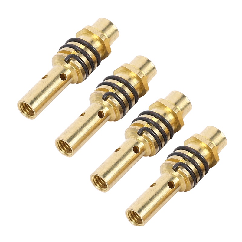 11pcs 'Set Mig Welding Nozzles Torch Nozzles Gold Tip Holder Contact Tips 0.040 Inch Gas Diffuser Set For Torch
