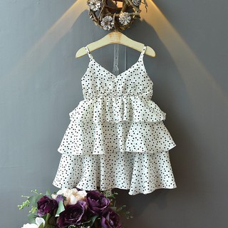 Váy maxi chấm bi size cho bé gái (10-22kg)