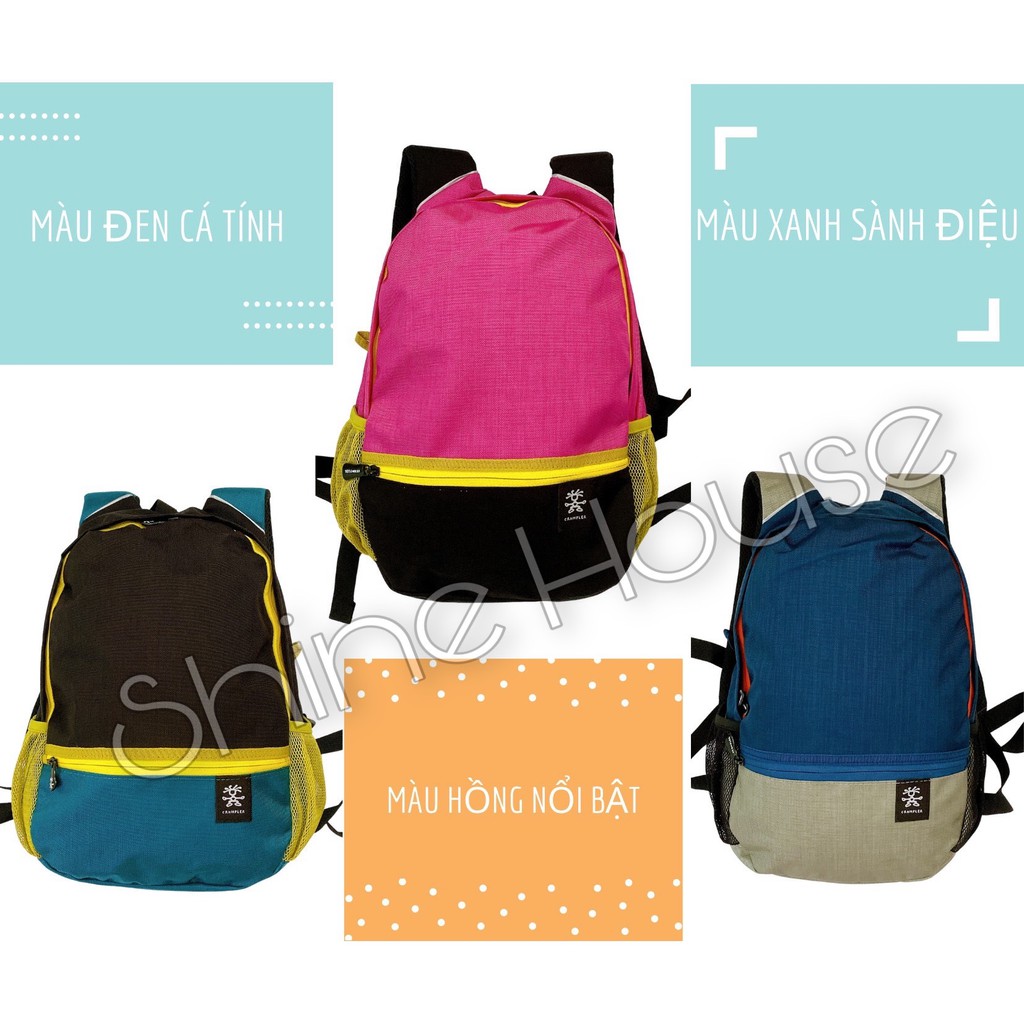 Balo Crumpler Thời Trang Nam Nữ Unisex Sành Điệu Chất Lượng - Shine House