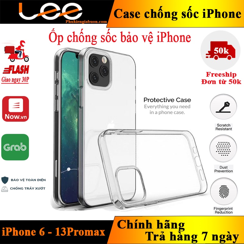 ốp silicon chống va đập Iphone (loại dày xịn)