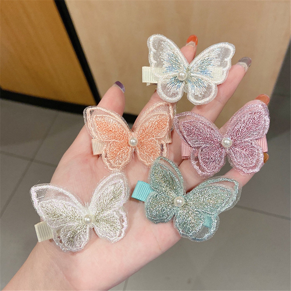 BUTTERFLY 1 Kẹp Tóc Hình Bướm Xinh Xắn Cho Nữ