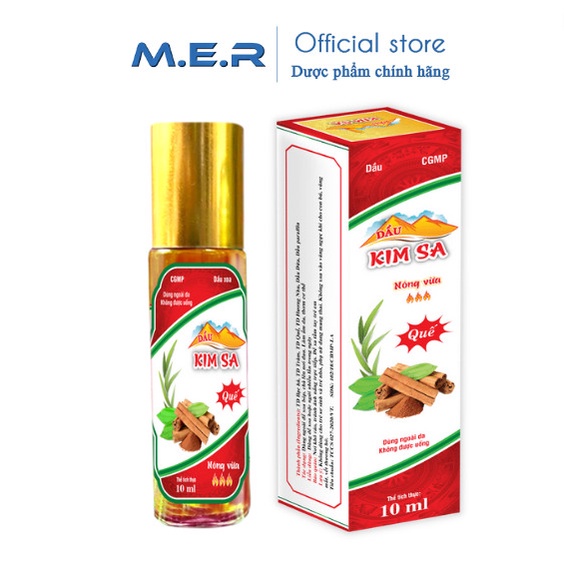 Dầu nóng thảo dược Kim Sa hương quế - chai 10ml