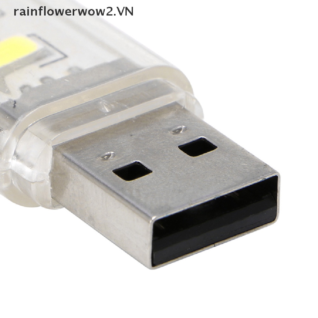 Đèn Ngủ 3 Bóng LED Mini Di Động Kèm Sạc USB Tiện Dụng Mang Theo Cắm Trại