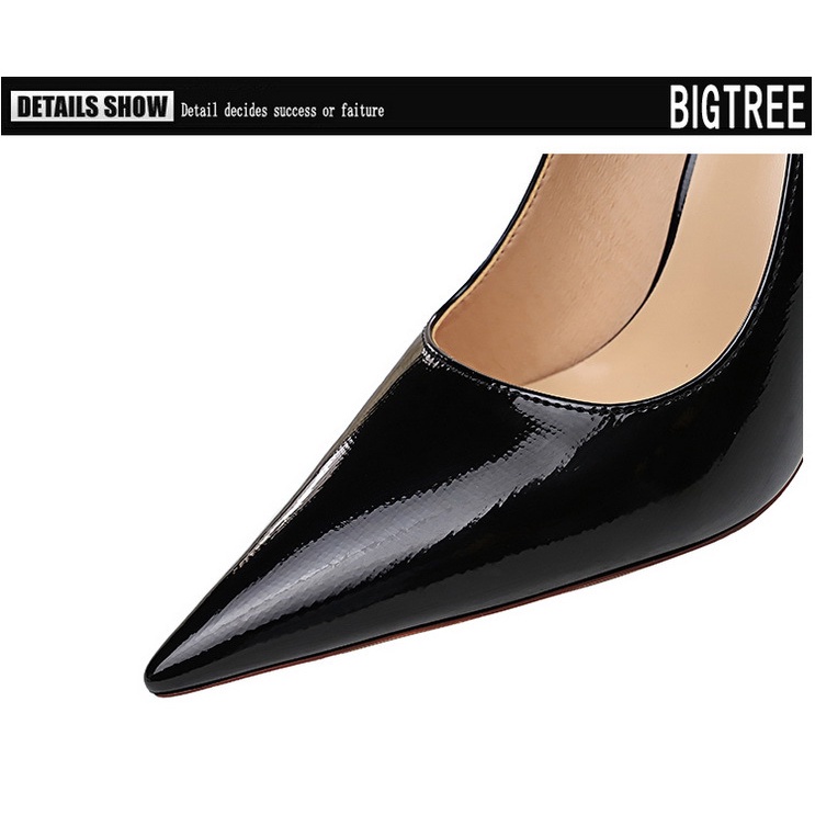Giày cao gót BIGTREE 3169-5 10.5cm mũi nhọn miệng nông nhiều màu sắc tùy chọn thời trang dành cho nữ