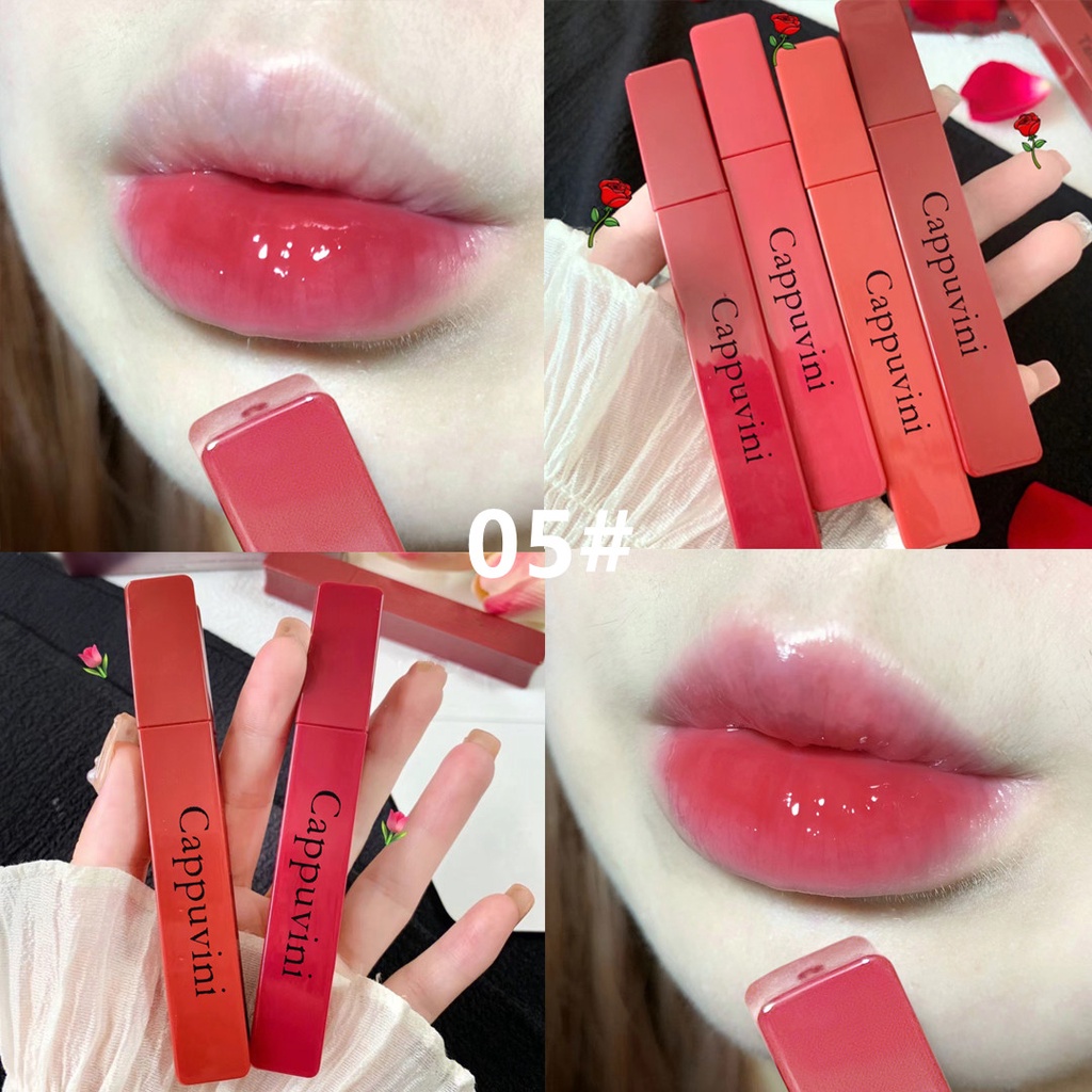 Son tint Dưỡng CAPPUVINI Ẩm Kháng Nước Lâu Trôi Độ Bóng Cao
