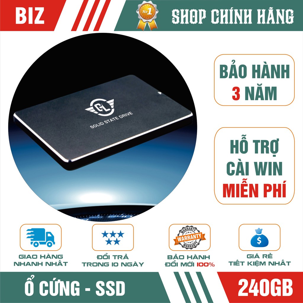 Ổ cứng SSD 240GB GL - Bảo hành 3 năm 1 đổi 1