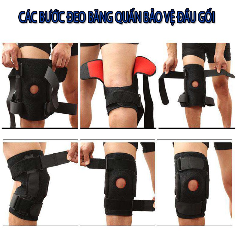 Băng quấn bảo vệ đầu gối,băng quấn gối squat cao cấp Aolikes