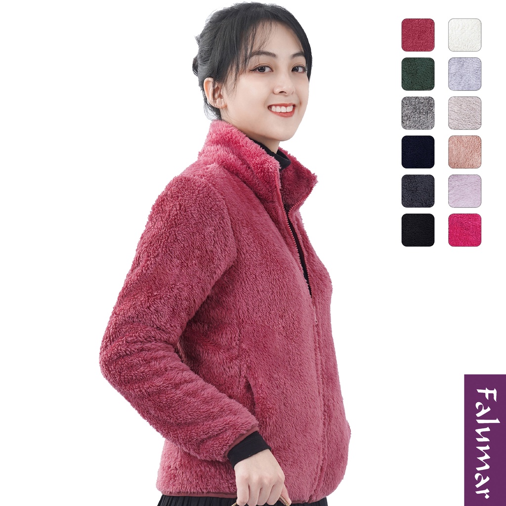 Áo lông cừu nữ 12 màu mềm mịn ấm áp - Falumar Vnxk