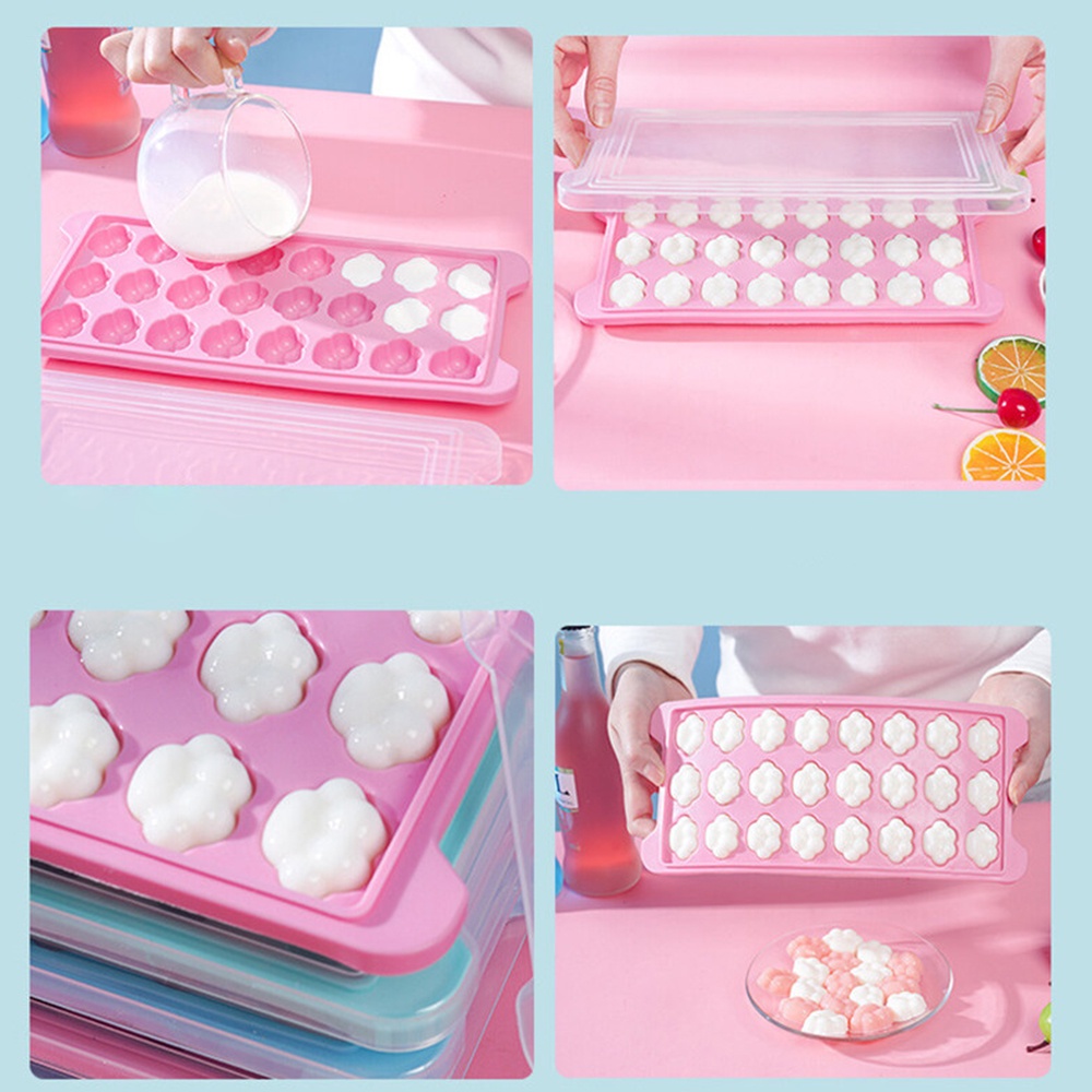 Khuôn Silicone Làm Nước Đá/Sô Cô La Hình Bàn Chân Mèo Dễ Thương