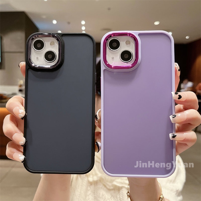 Ốp Điện Thoại Acrylic Nhám Trong Mờ Chống Sốc Chống Nhòe Cho IPhone 14 13 11 12 Pro Max 14plus X Xs XR 7 8 Plus