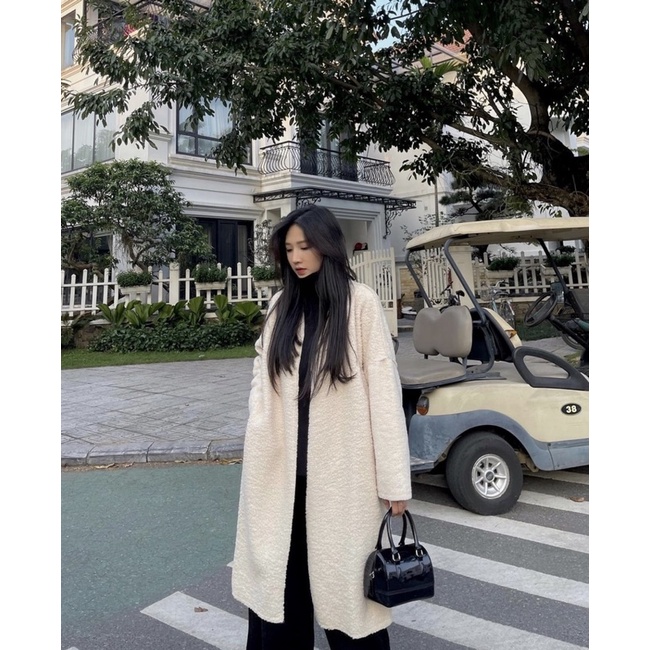Áo khoác cadigan lông ấm dáng dài dễ phối đồ phong cách Hàn Quốc Aimee closet
