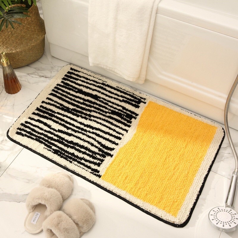 Thảm Nhà Bếp/ Nhà Tắm Sợi Cotton Cao Cấp Thấm Hút Chống Trơn Trượt