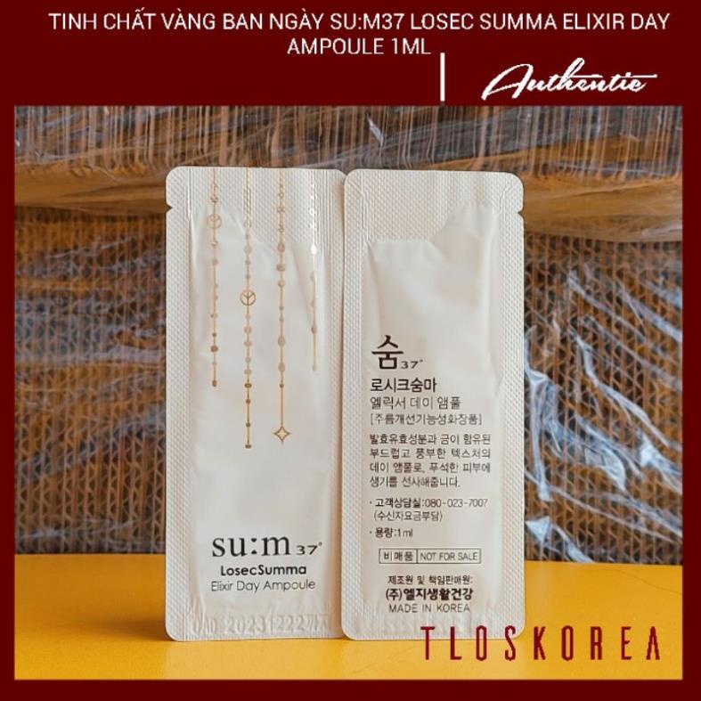 Sample Tinh chất vàng ban ngày SuM Losec Elixir Day Ampoule 1ml