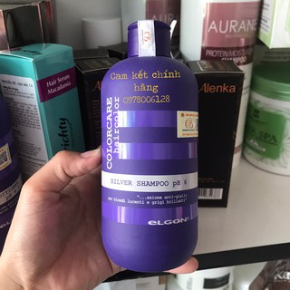 Dầu gội khử vàng dành cho tóc tẩy trắng, tóc bạch kim Silver Shampoo Elgon