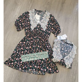 váy hoa zara authentic
