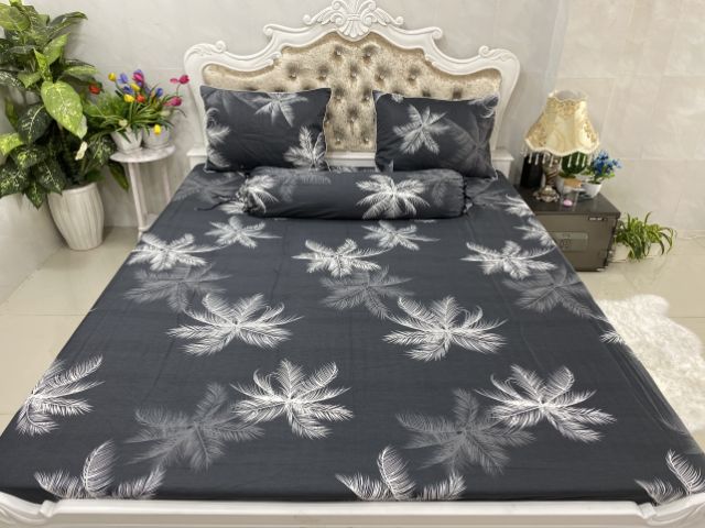 BỘ DRAP COTTON HÀN QUỐC 4 MÓN 100% COTTON