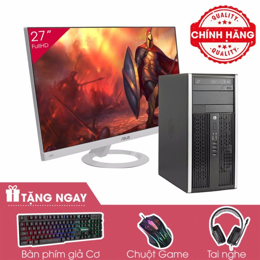 Combo PC để bàn HP 6200 Pro MT + Màn hình ASUS 27inch Full Viền (Core i5 2500, Ram 8GB, SSD 240GB, HDD 3TB) + Quà Tặng | BigBuy360 - bigbuy360.vn