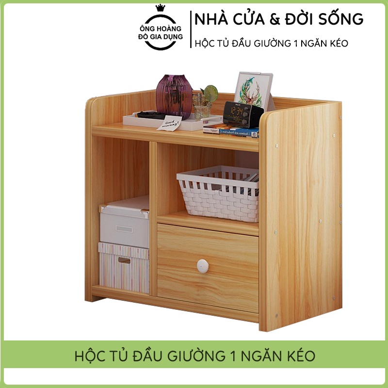 💕Siêu Tiện Dụng💕 Kệ Sách Mini, Hộc Tủ Kệ Để Đồ Bằng Gỗ Nhiều Găn Có Ngăn Kéo Tủ Nhỏ Gọn Siêu Tiện Dụng