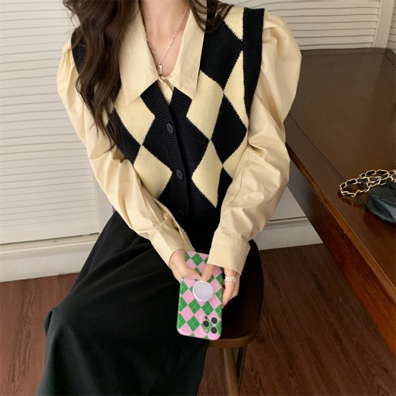 Set áo sơ mi tay dài màu sắc dễ thương xinh xắn cao cấp | BigBuy360 - bigbuy360.vn