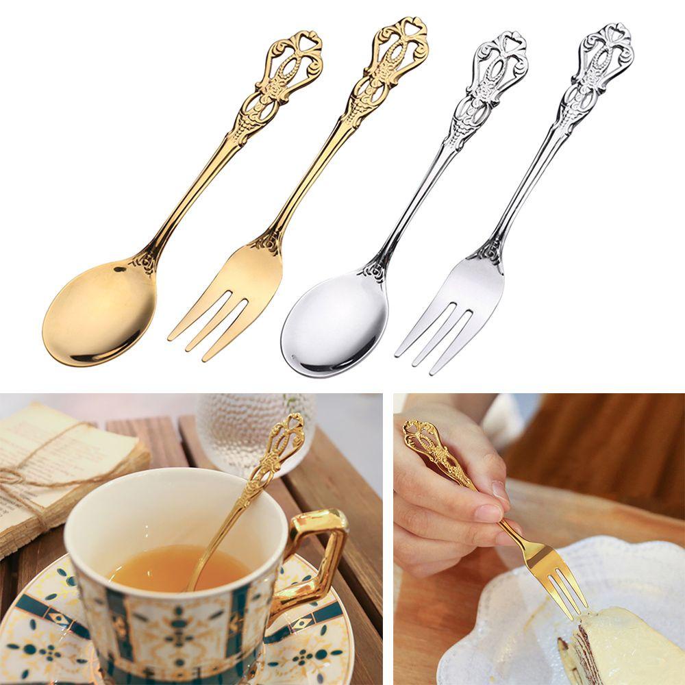 Muỗng Cà Phê Bằng Thép Không Gỉ Phong Cách Châu Âu 1 1