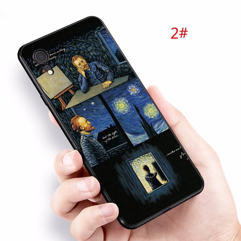 Ốp Điện Thoại Mềm In Hình Tranh Sơn Dầu Van Gogh Cho iPhone 5 5s 6s 7 8 Plus X XR XSMax