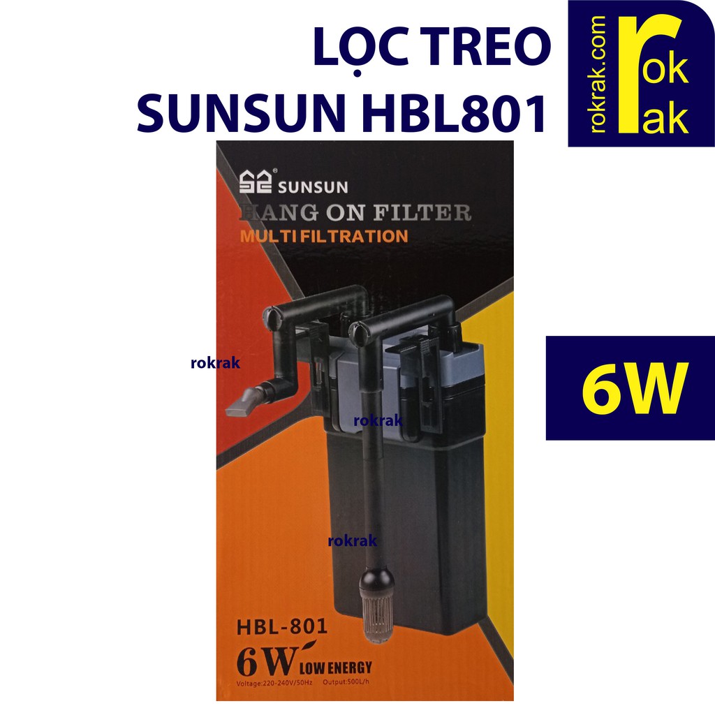 Máy lọc treo bể thủy sinh SunSun HBL-801 HBL801 / HBL-802 HBL802 cho hồ nhỏ 20-60cm