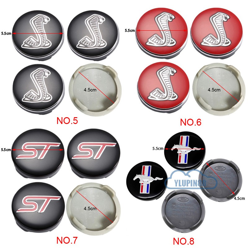 Bộ 4 Nắp Đậy Trục Bánh Xe Hơi ford ranger laser escort cougar falcon ecosport fiesta escape kuga transit focus f150
