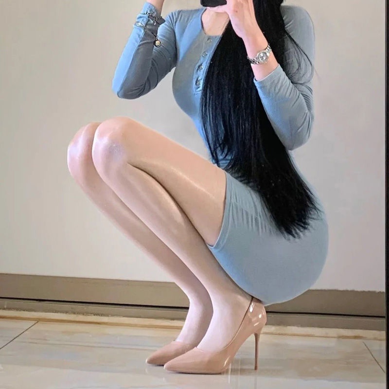 Phong Cách mới!Giày Cao Gót Mũi Nhọn Màu Nude Quyến Rũ Thời Trang Xuân Thu 2022 Giày Cao Gót Thời Trang Mùa Hè Thoải Mái Dành Cho Nữ