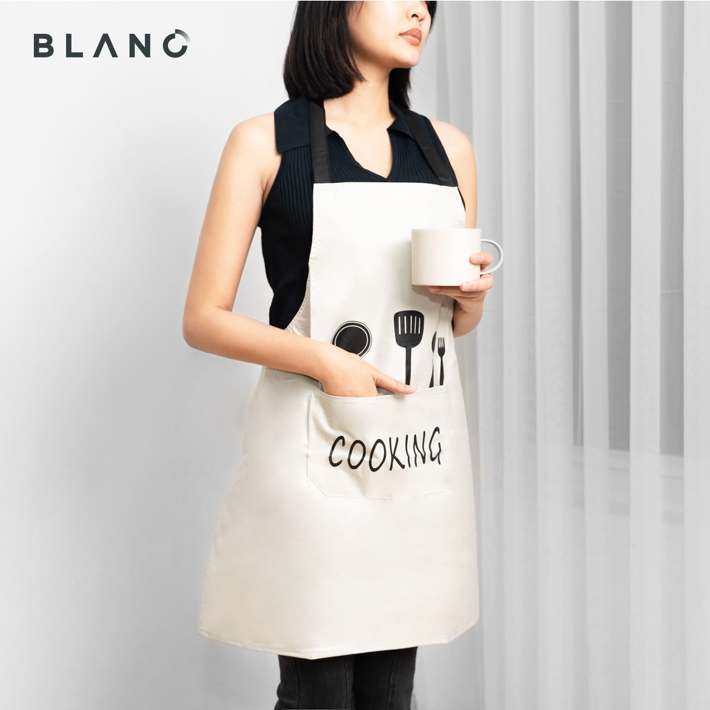 Tạp Dề Chống Thấm Dầu Cooking BLANC&quot;